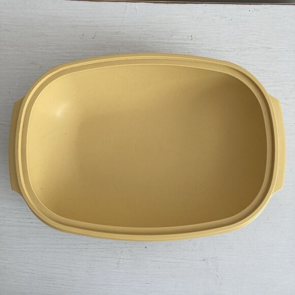 Tupperware Vintage 3 Piece Vegetable Rice Steamer Harvest Gold 1273-3 USA - Picture 5 of 7